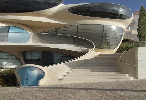 Pavie-Architect-Biomorphic-House FrontStairs